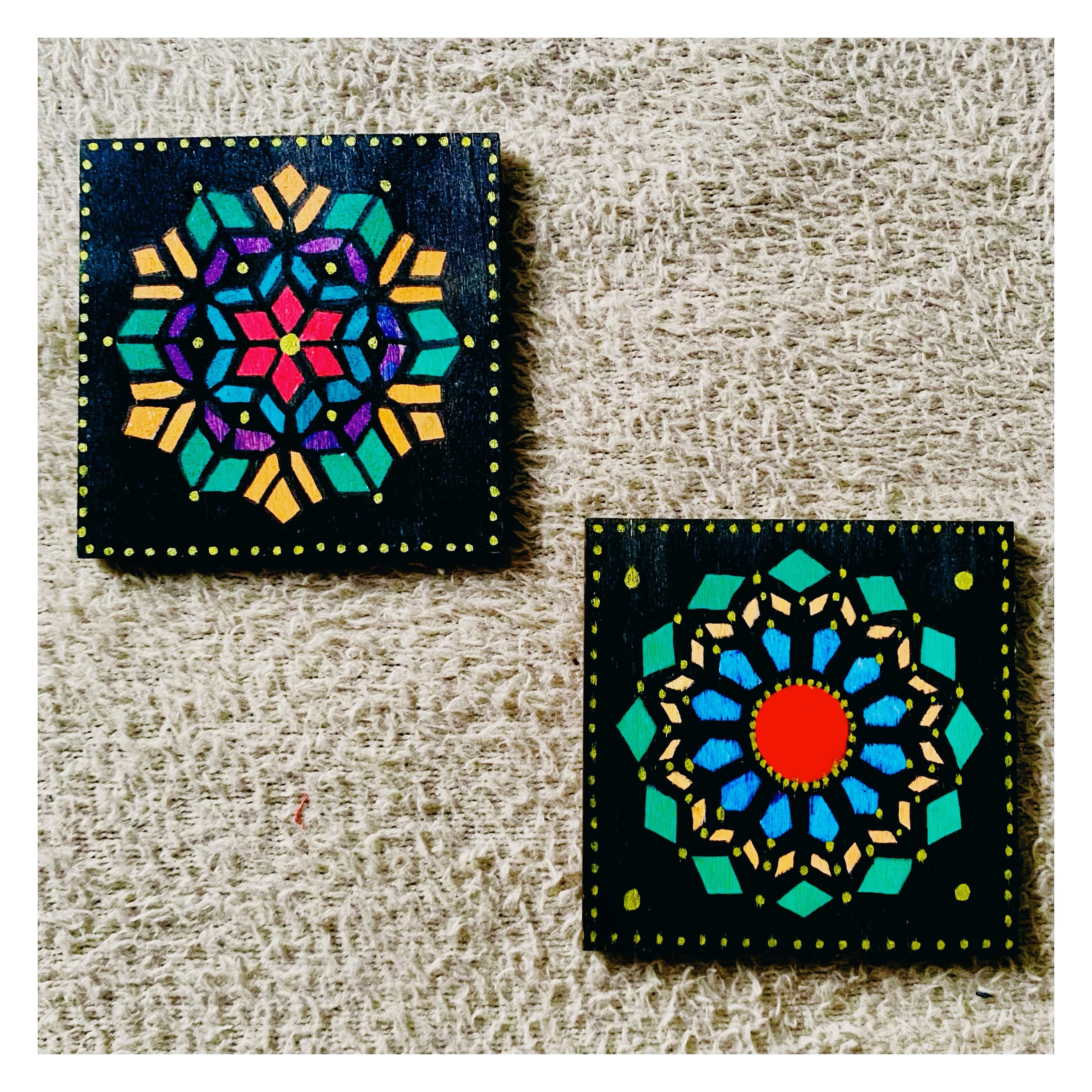 Geometric coasters