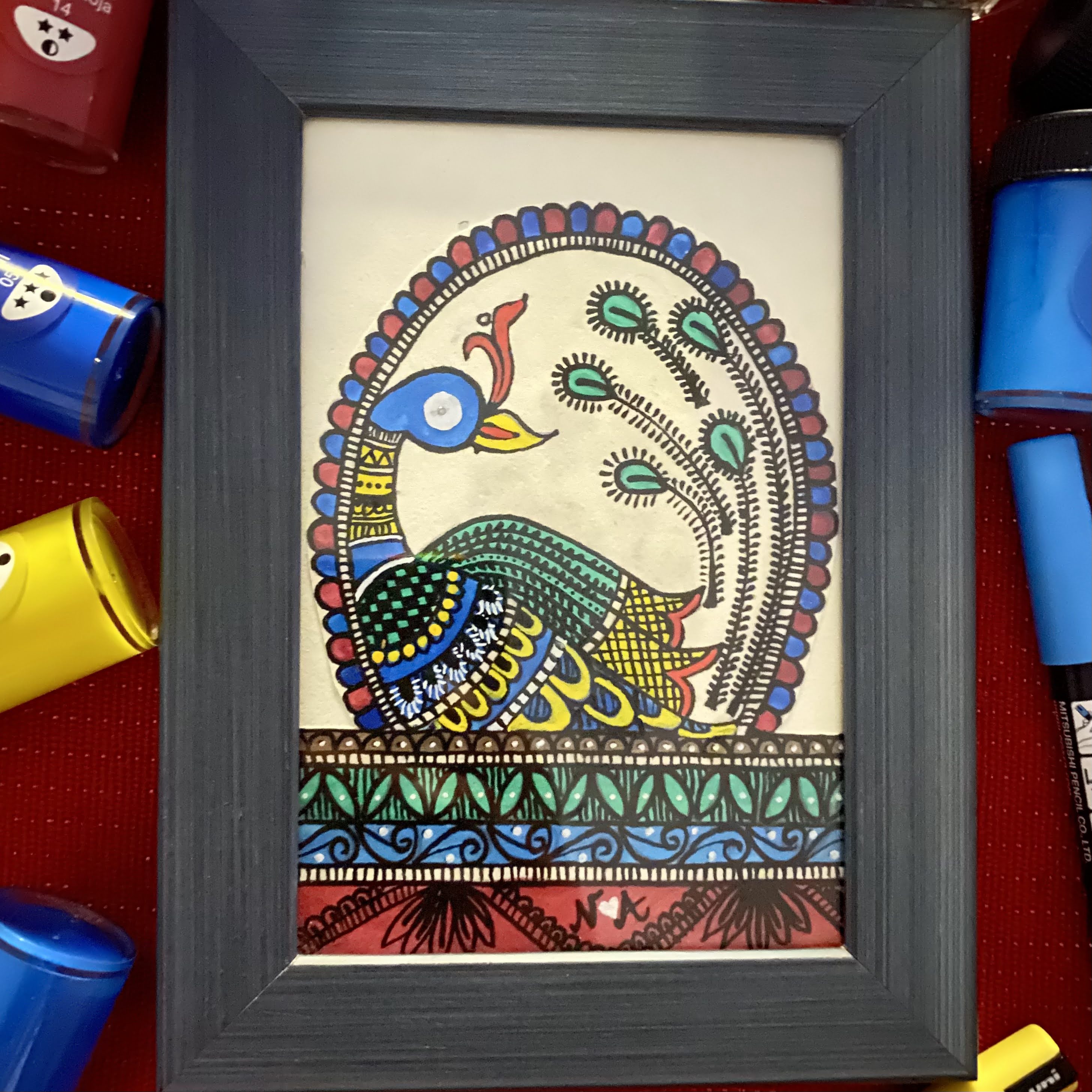 Madhubani peacock