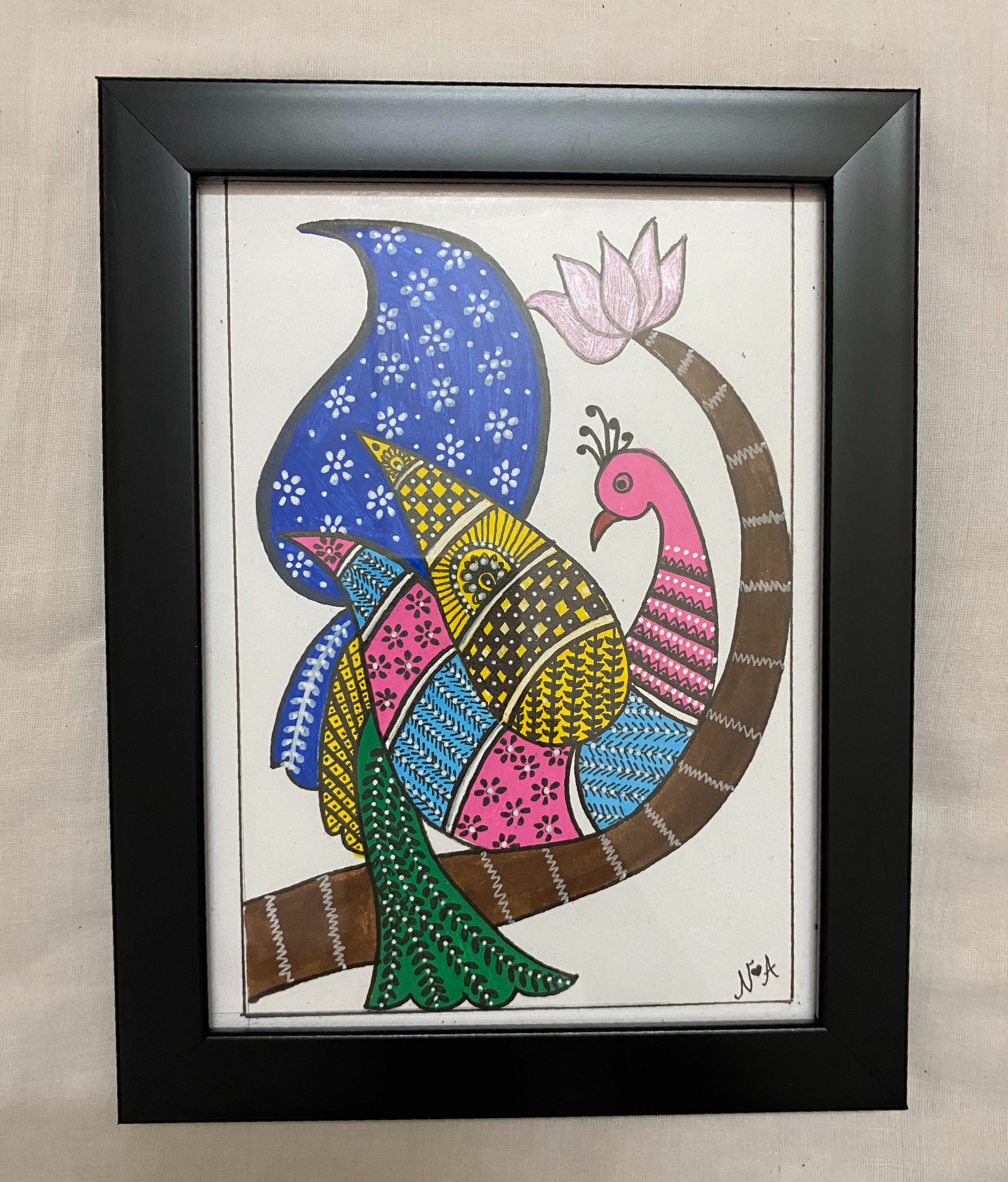 Madhubani peacock